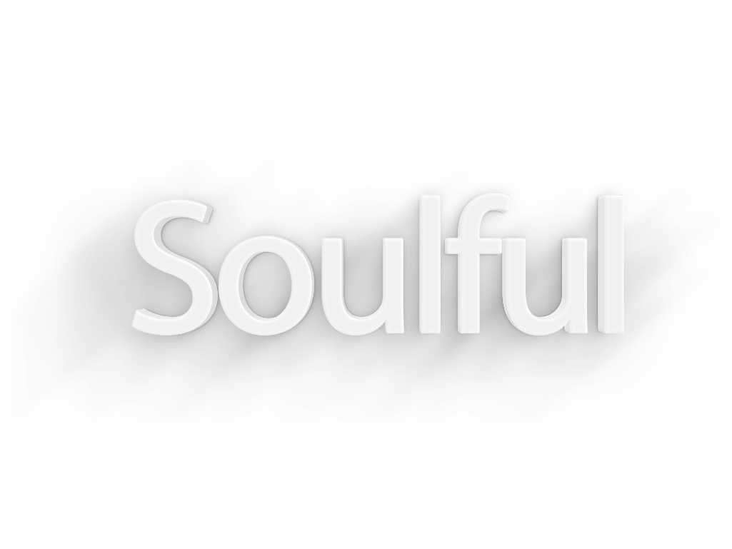 Soulful png, word Soulful png, Soulful word png, Soulful text png, Soulful font png, word Soulful text effects typography PNG transparent images